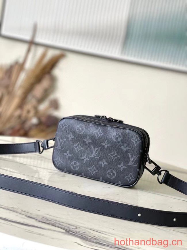 Louis Vuitton Monogram Eclipse coated canvas Nano Alpha M82544 black