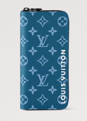 Louis Vuitton Zippy Vertical Wallet M82799 Blue