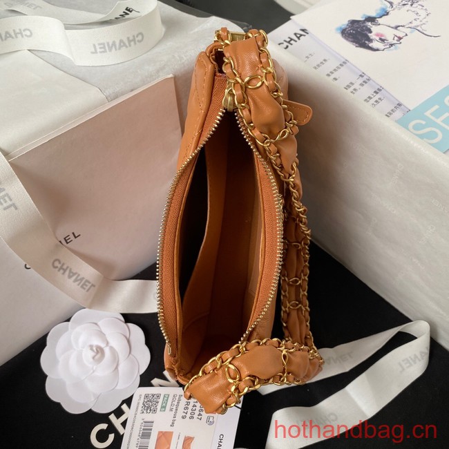 Chanel SMALL HOBO HANDBAG AP3647 brown