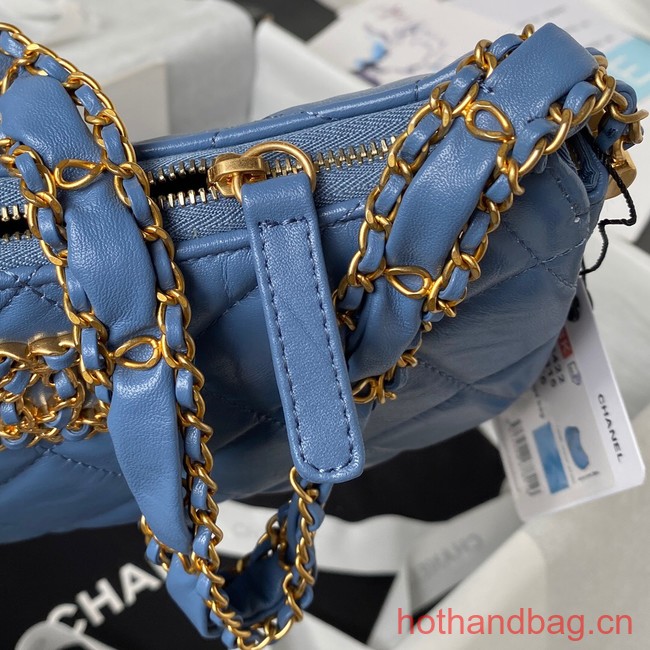 Chanel SMALL HOBO HANDBAG AS4422 blue