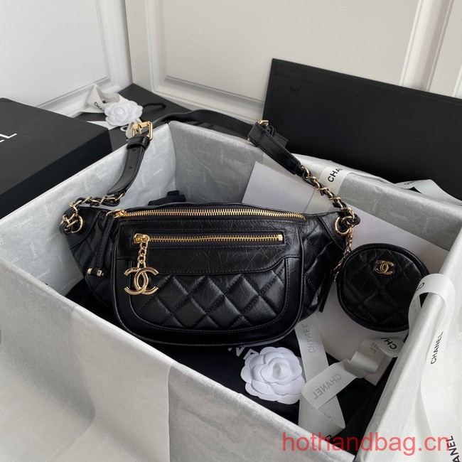 Chanel pocket AS1077 black