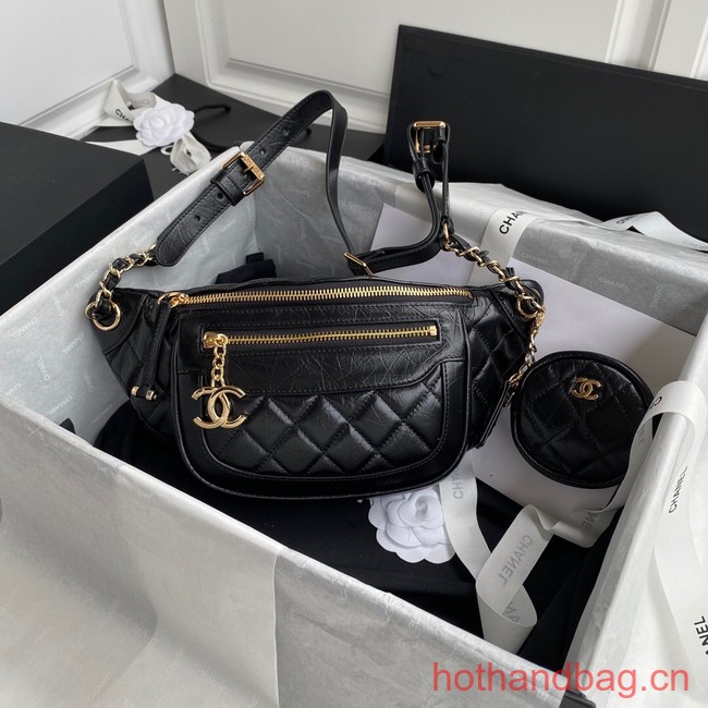 Chanel pocket AS1077 black