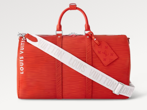 Louis Vuitton Keepall Bandouliere 50 M23721 Vermillion Red