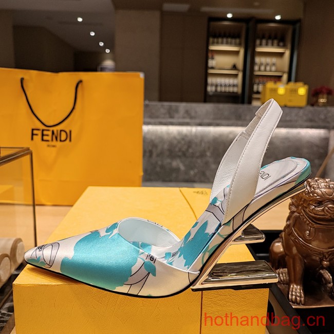 Fendi Colibri mesh high-heeled 9CM slingbacks 93764-2