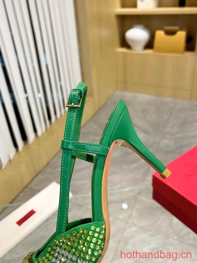 Valentino VLOGO SIGNATURE Imitation Crystal High Heels 8CM 93760-13