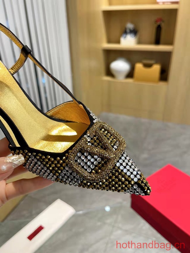 Valentino VLOGO SIGNATURE Imitation Crystal High Heels 8CM 93760-2