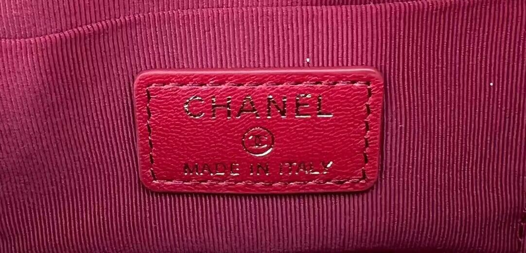 CHANEL 22B Kelly Pearl Top Handle Bag AP3562 Wine