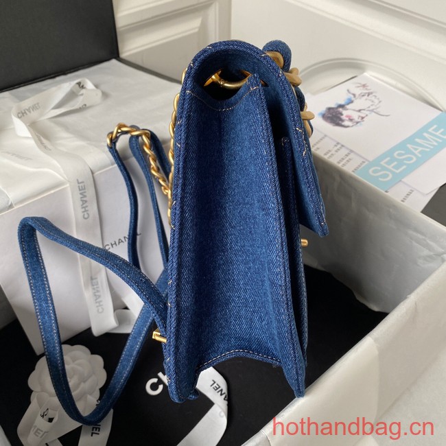 CHANEL Backpack Denim AP4031 Blue