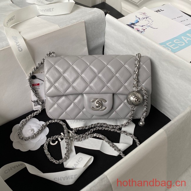 Chanel SMALL FLAP BAG AS1787 gray