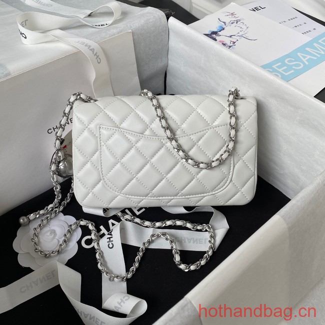 Chanel SMALL FLAP BAG AS1787 white