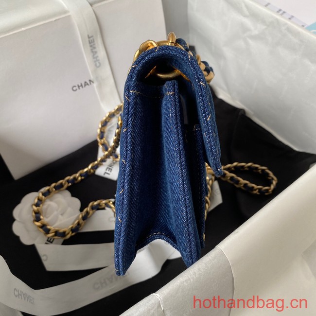 Chanel SMALL FLAP BAG Denim AS4051 Blue