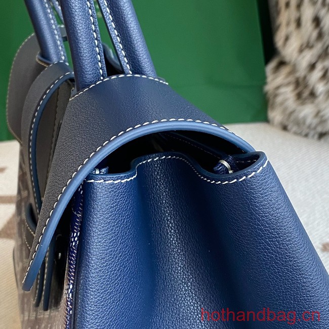 Goyard Calfskin Leather Tote Bag 20300 blue