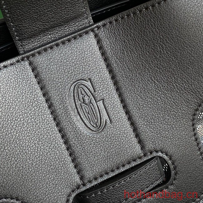 Goyard Calfskin Leather Tote Bag 20300 dark gray
