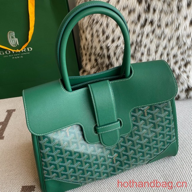 Goyard Calfskin Leather Tote Bag 20300 green