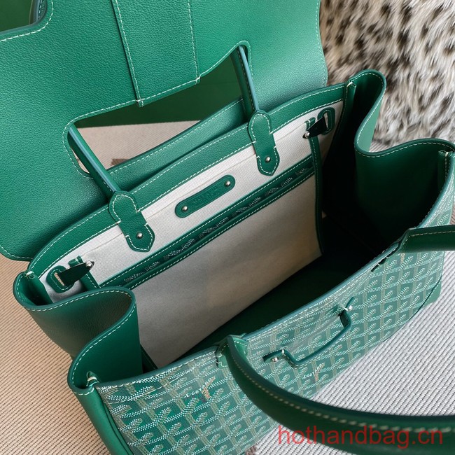 Goyard Calfskin Leather Tote Bag 20300 green