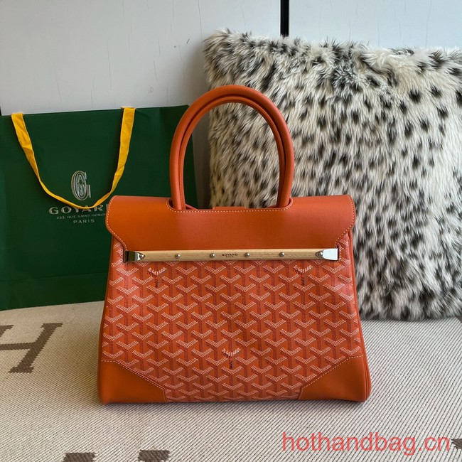 Goyard Calfskin Leather Tote Bag 20300 orange