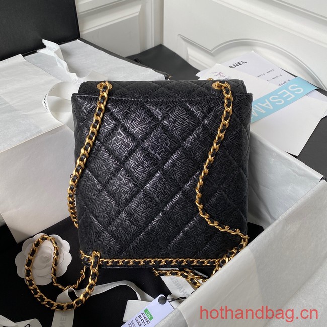 Chanel SMALL BACKPACK AS4490 black