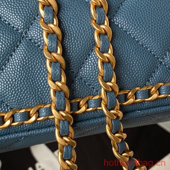 Chanel SMALL BACKPACK AS4490 blue