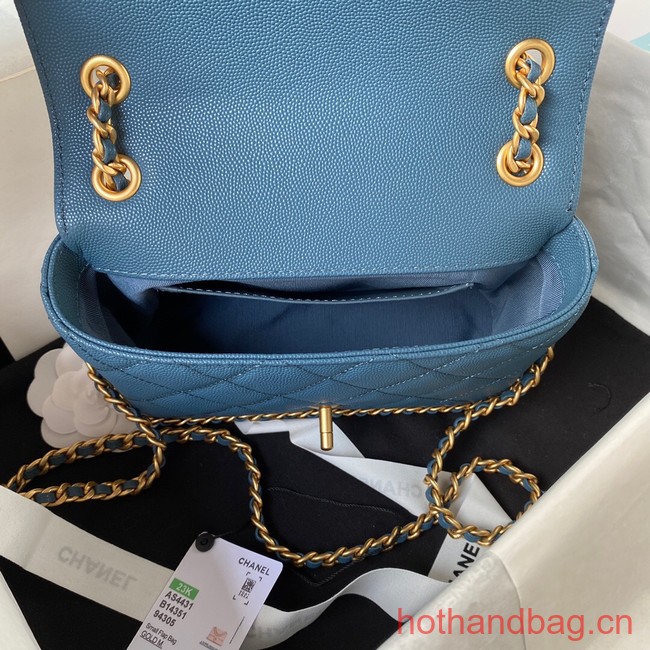 Chanel SMALL FLAP BAG AS4489 blue