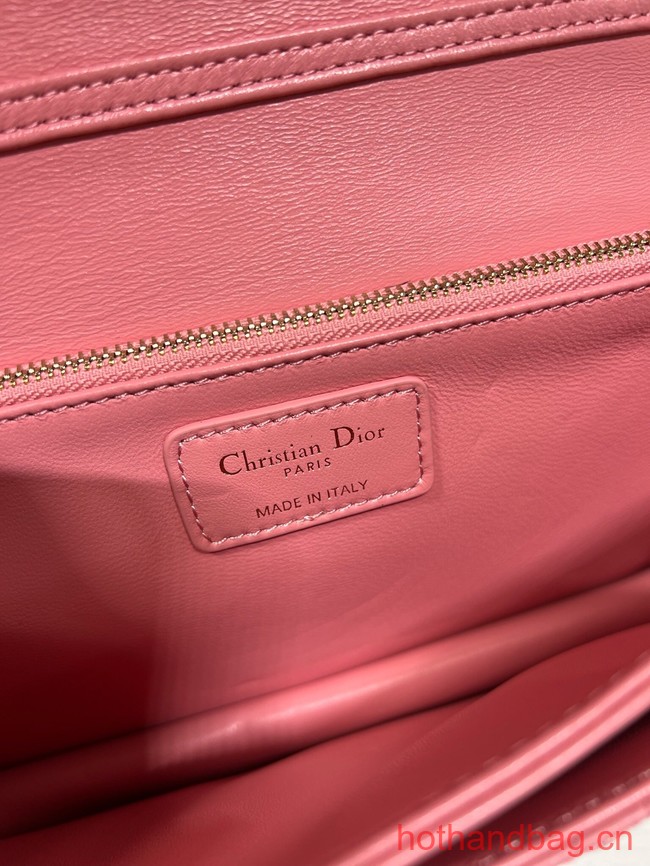 MISS DIOR TOP HANDLE BAG Melocoton Pink Cannage Lambskin M0997ON