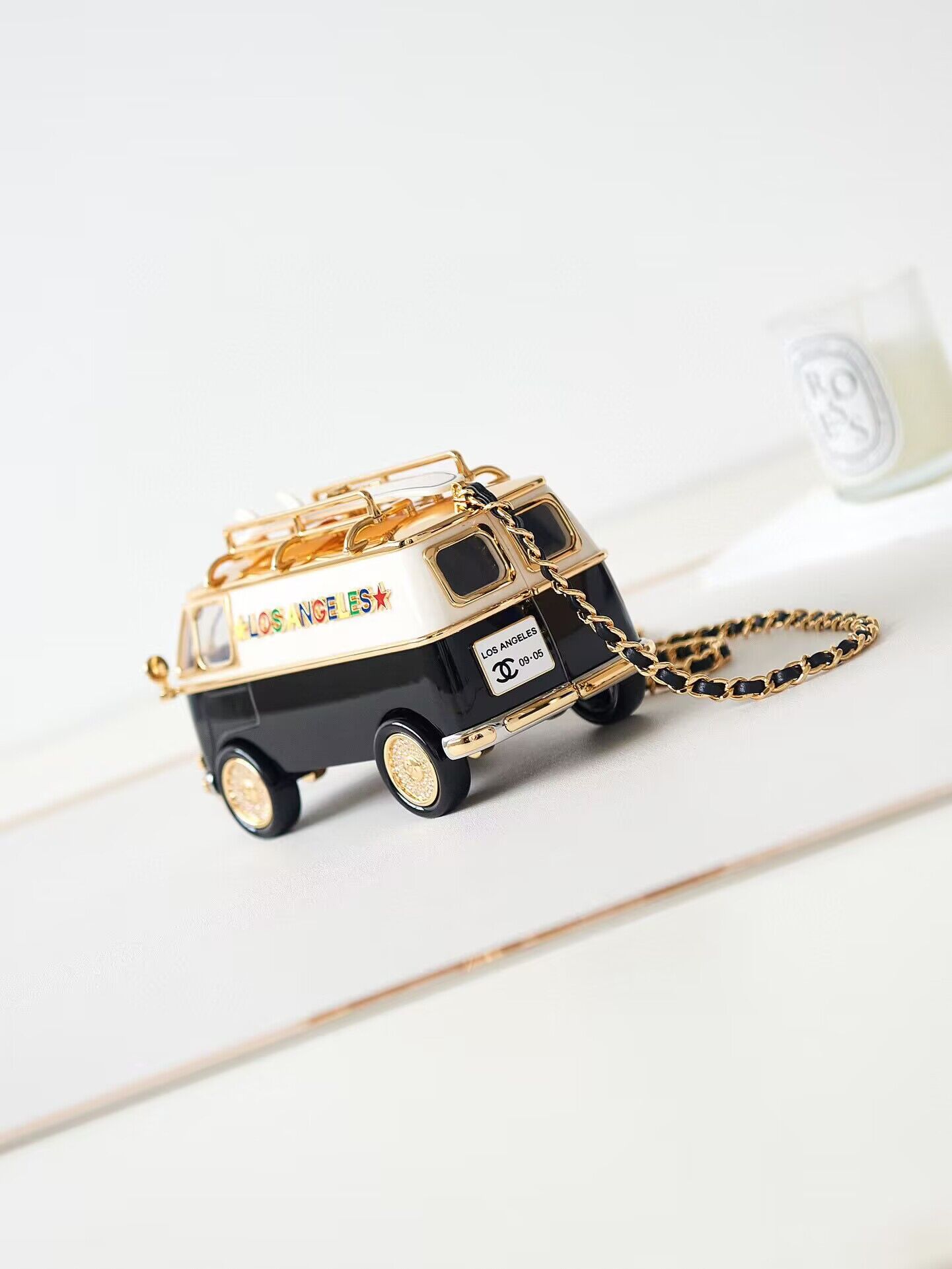 Chanel Mini Van Minaudiere Bag AS4590 Black