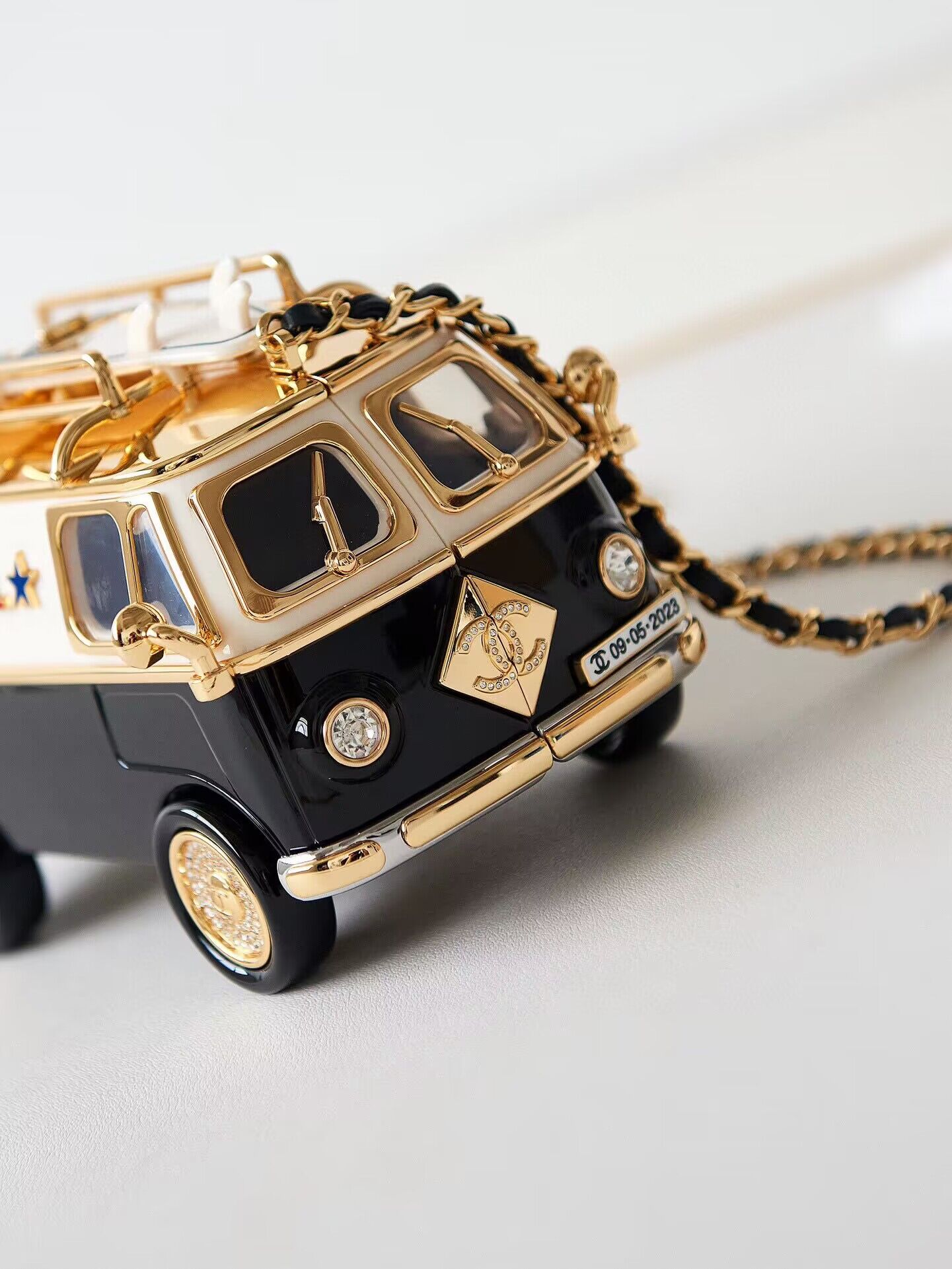 Chanel Mini Van Minaudiere Bag AS4590 Black