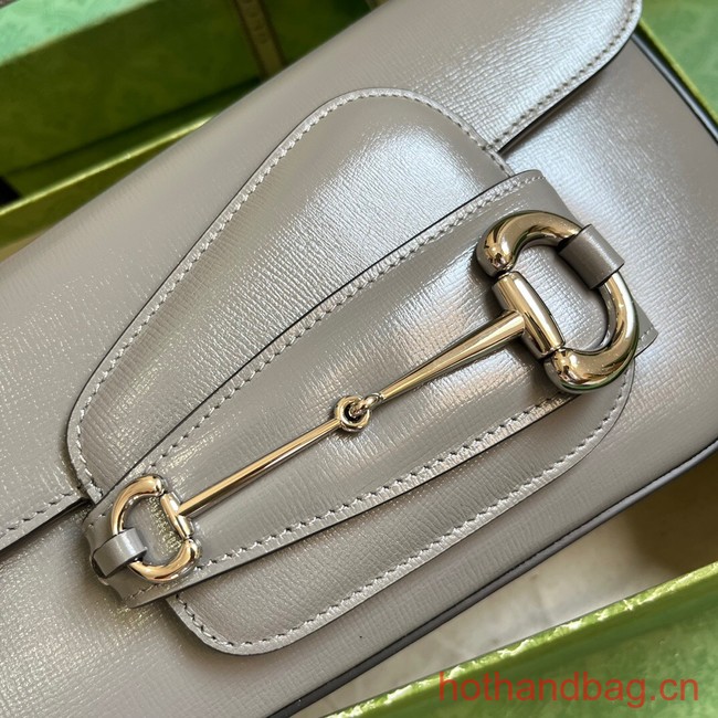 GUCCI HORSEBIT 1955 SMALL SHOULDER BAG 764155 gray