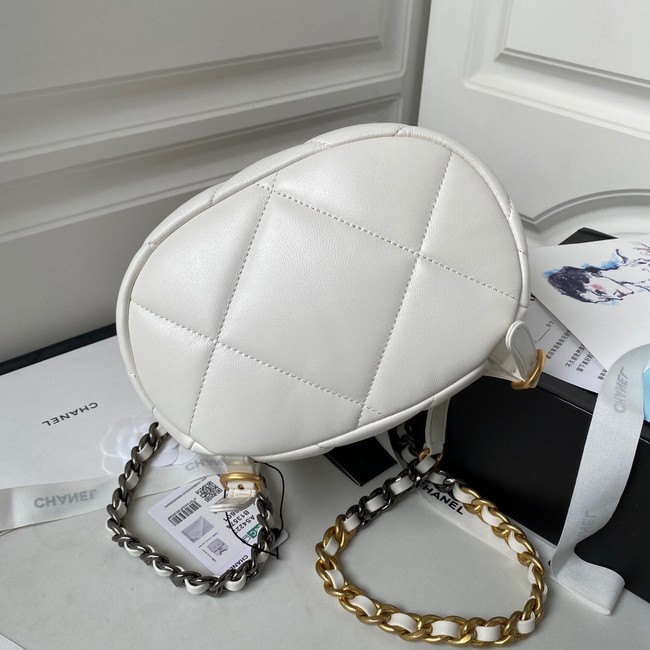 CHANEL 19 BACKPACK AS4223 white