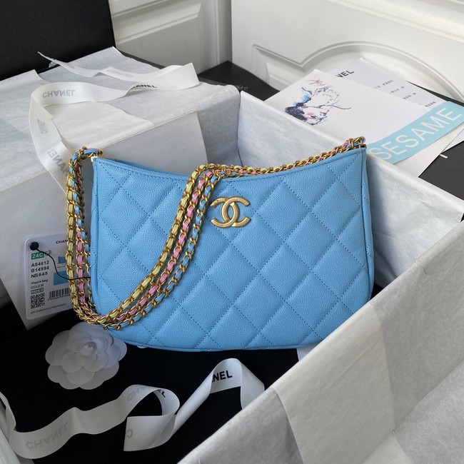 Chanel SMALL HOBO BAG AS4612 BLUE