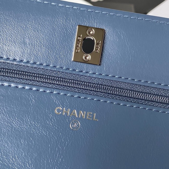 Chanel WALLET ON CHAIN AP3645 BLUE