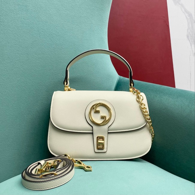 GUCCI BLONDIE SMALL TOP HANDLE BAG 735101 white