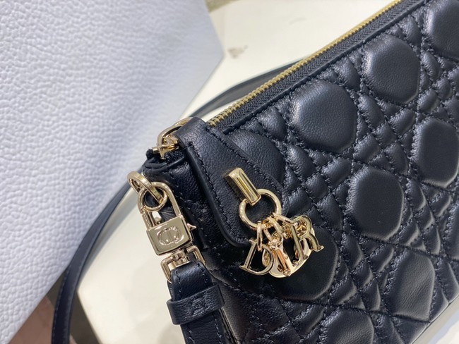 MISS DIOR MIDI MINI BAG black Cannage Lambskin S6006ONM