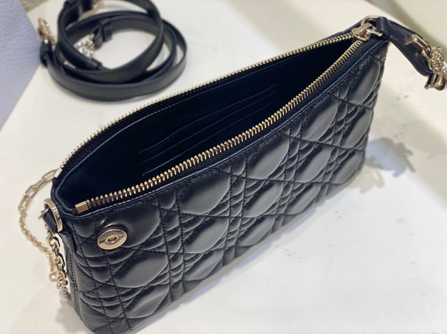 MISS DIOR MIDI MINI BAG black Cannage Lambskin S6006ONM