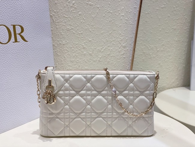 MISS DIOR MIDI MINI BAG white Cannage Lambskin S6006ONM