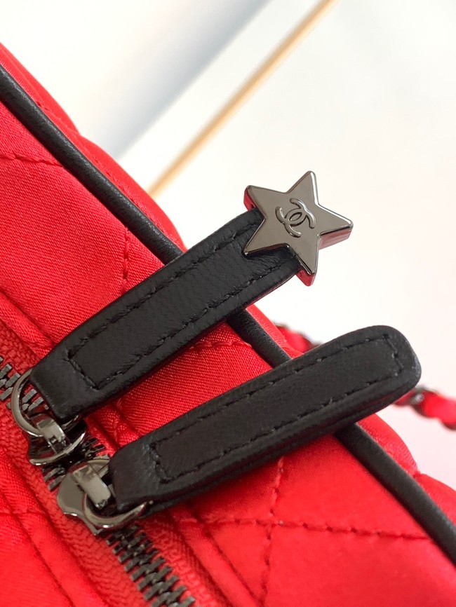 Chanel 24C Star Bag Satin AS4579 red