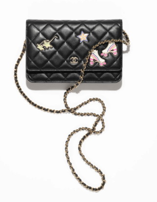 Chanel CLASSIC WALLET ON CHAIN AP0250 Black