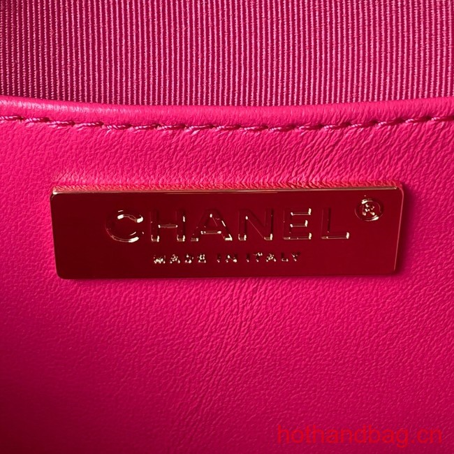 CHANEL STAR HANDBAG AS4579 & Gold-Tone Metal Fuchsia