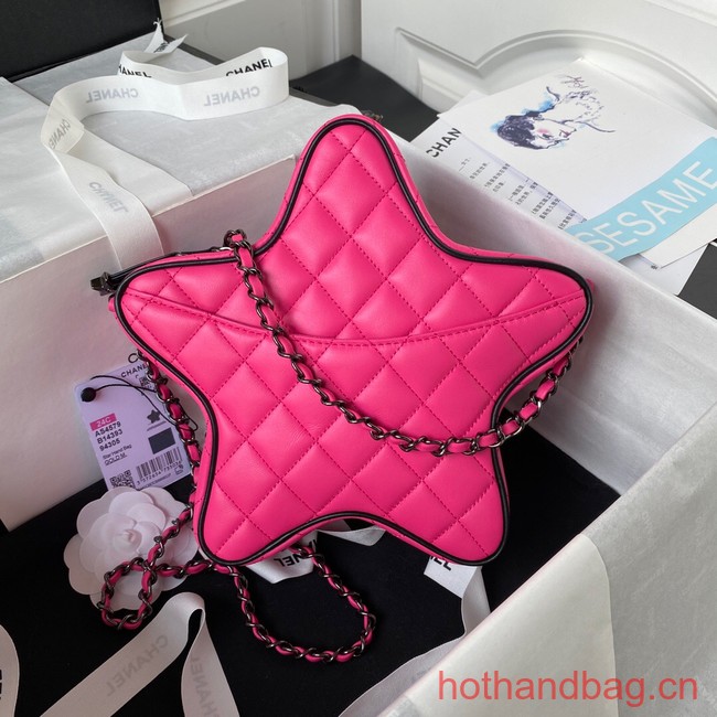 CHANEL STAR HANDBAG AS4579 & Guns-Tone Metal Fuchsia