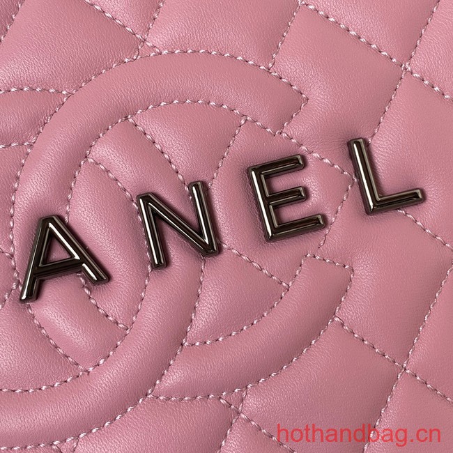 CHANEL STAR HANDBAG AS4579 & Guns-Tone Metal pink