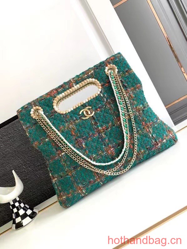 Chanel CLASSIC HANDBAG AS4222 green