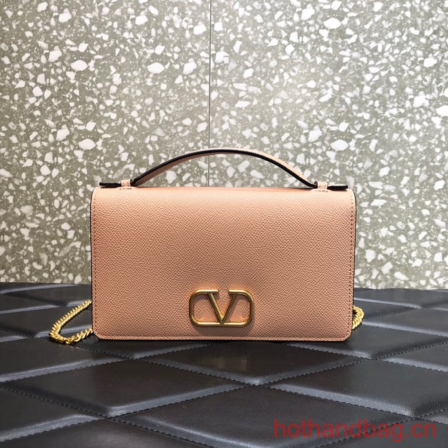 VALENTINO grain calfskin leather bag 0688 pink