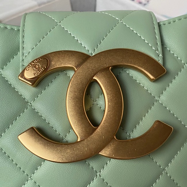 Chanel SMALL MESSENGER BAG AS4609 green