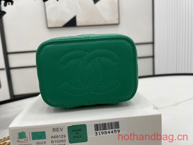 Chanel NANO CLUTCH WITH CHAIN A68129 GREEN