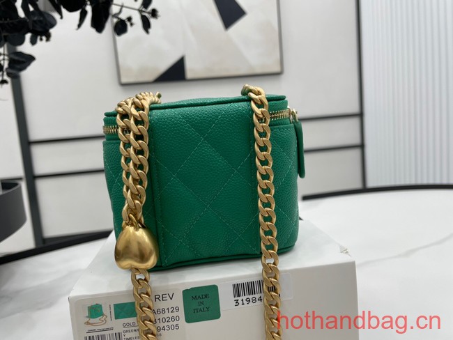 Chanel NANO CLUTCH WITH CHAIN A68129 GREEN