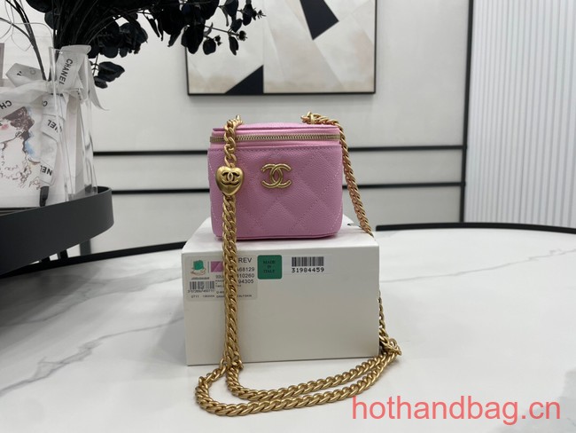 Chanel NANO CLUTCH WITH CHAIN A68129 PINK