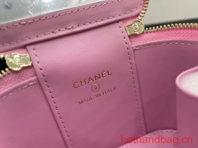 Chanel NANO CLUTCH WITH CHAIN A68129 PINK