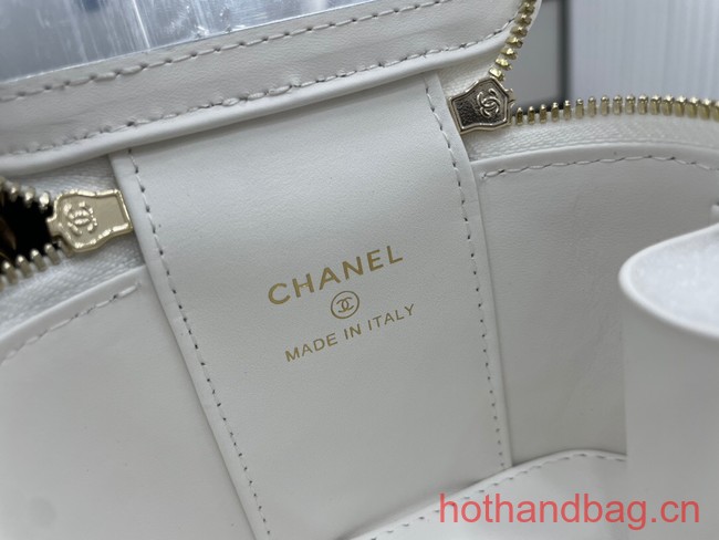 Chanel NANO CLUTCH WITH CHAIN A68129 white