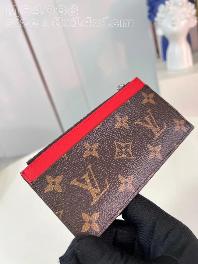 Louis Vuitton Coin Card Holder M82908 red