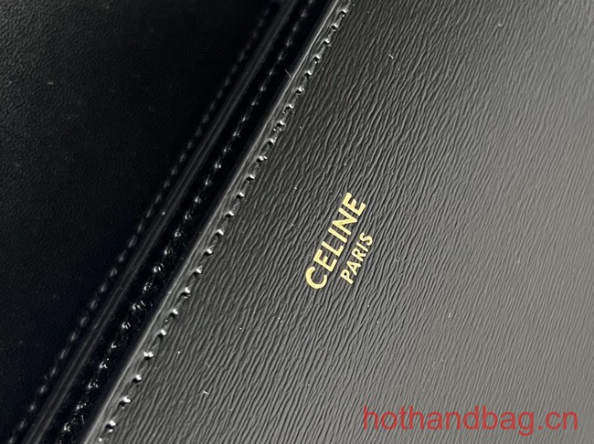 Celine MEDIUM COLLEGE BAG IN SHINY CALFSKIN 113583 BLACK