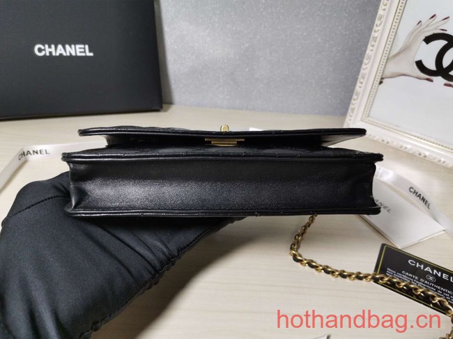 Chanel CLASSIC WALLET ON CHAIN AP0251 Black